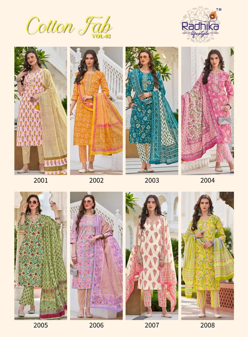Radhika Lifestyle Cotton Fab Vol 2 Pure Heavy Cotton Print Wholesale Readymade Salwar Suit Catalog — Wholesale Salwar Suits, MPA wholesale from Surat — view 9